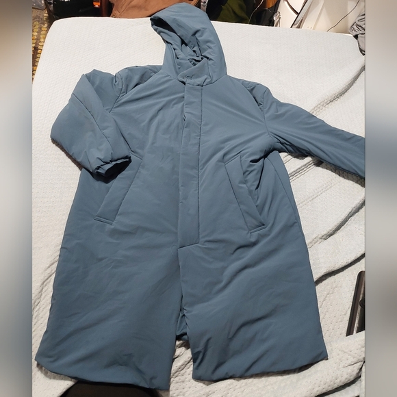 Zara Teal Overcoat - Picture 1 of 4